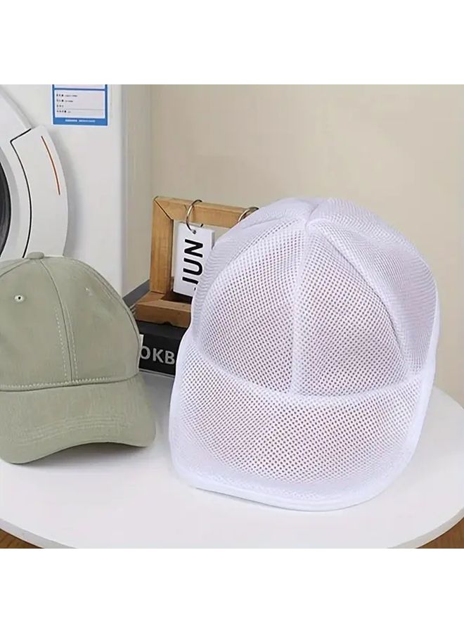 Blue Portable Self Standing Hat And Clothing Washer Protector With Zipper Closure Laundry Cage - Image 5